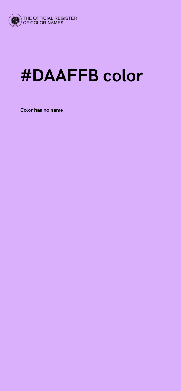 #DAAFFB color image