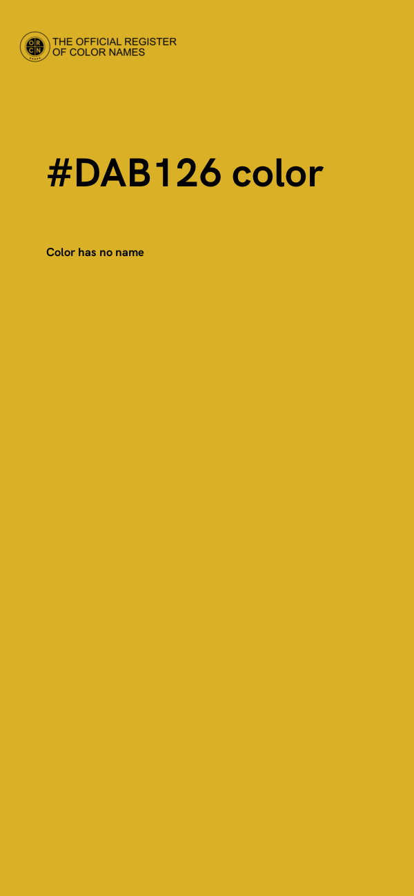#DAB126 color image