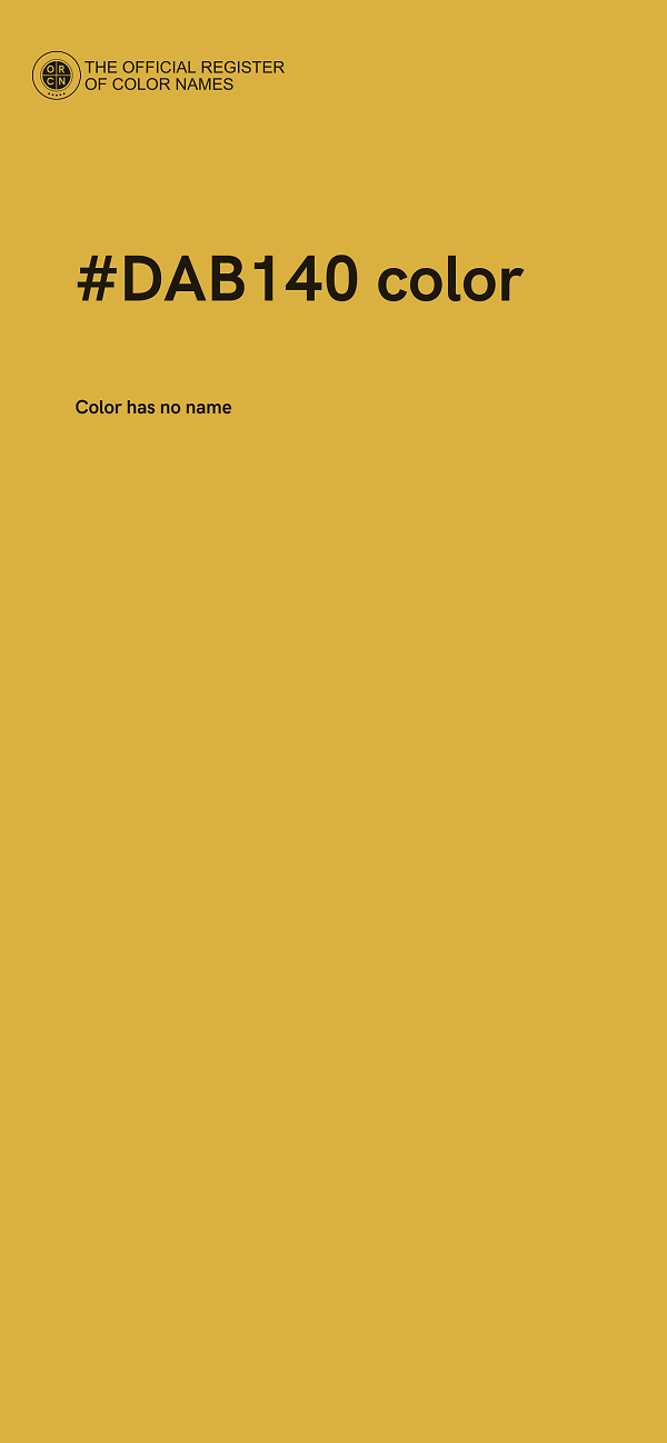 #DAB140 color image