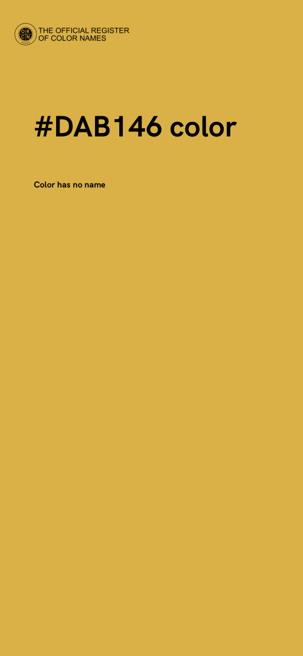 #DAB146 color image