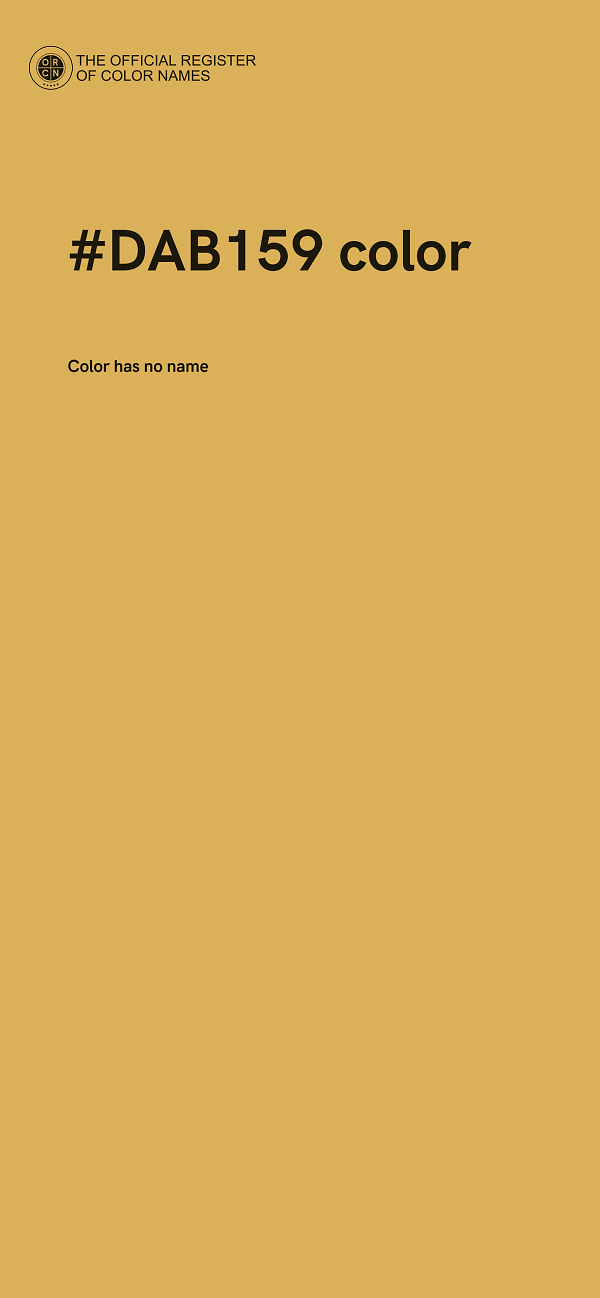 #DAB159 color image