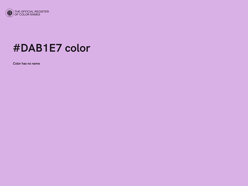 #DAB1E7 color image