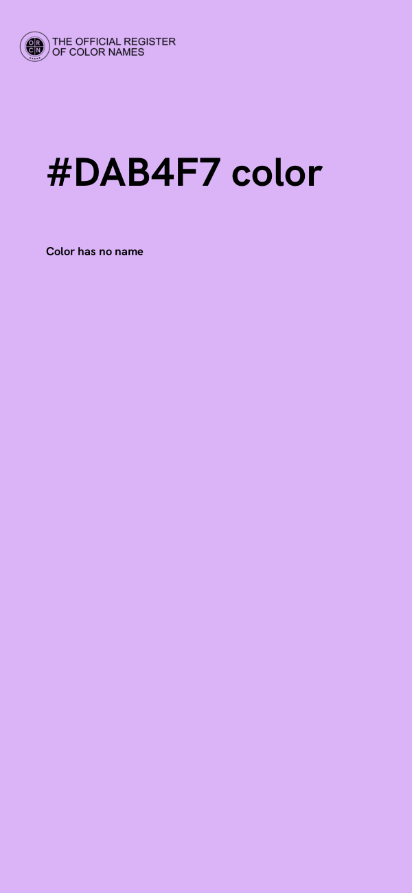 #DAB4F7 color image