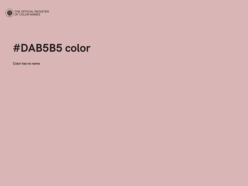 #DAB5B5 color image