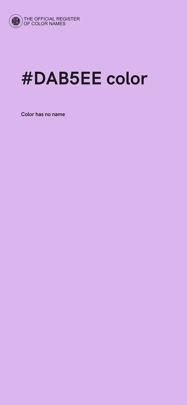 #DAB5EE color image