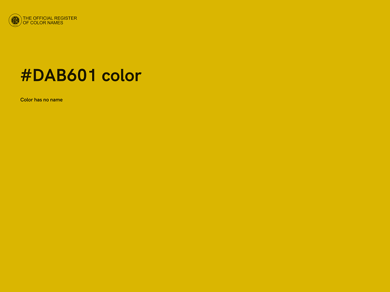 #DAB601 color image