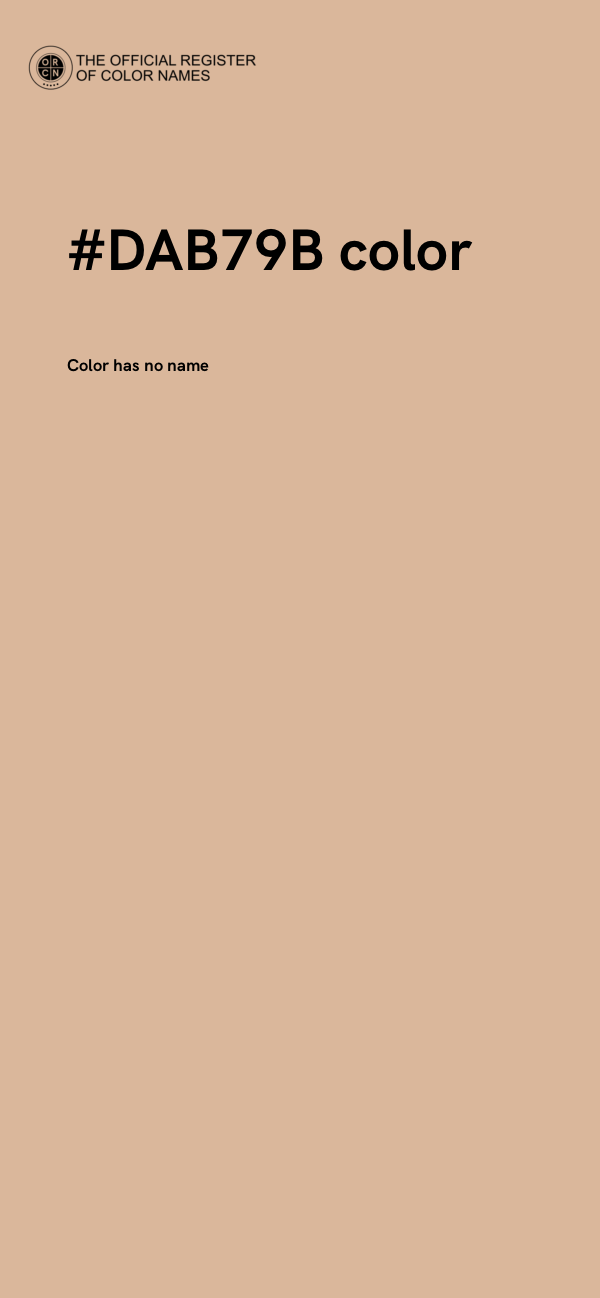 #DAB79B color image