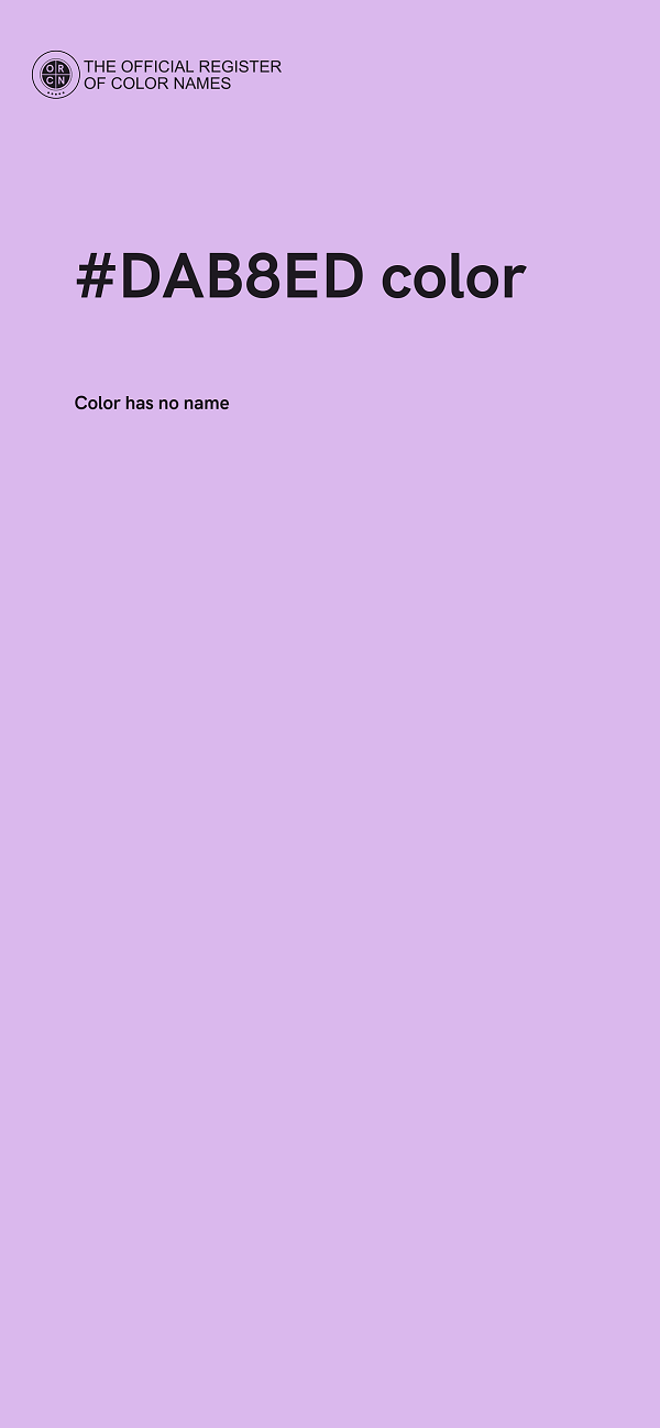 #DAB8ED color image