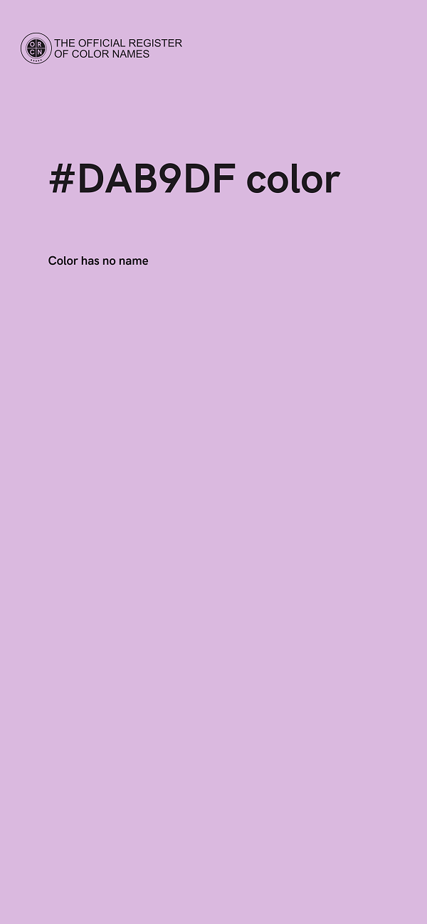 #DAB9DF color image