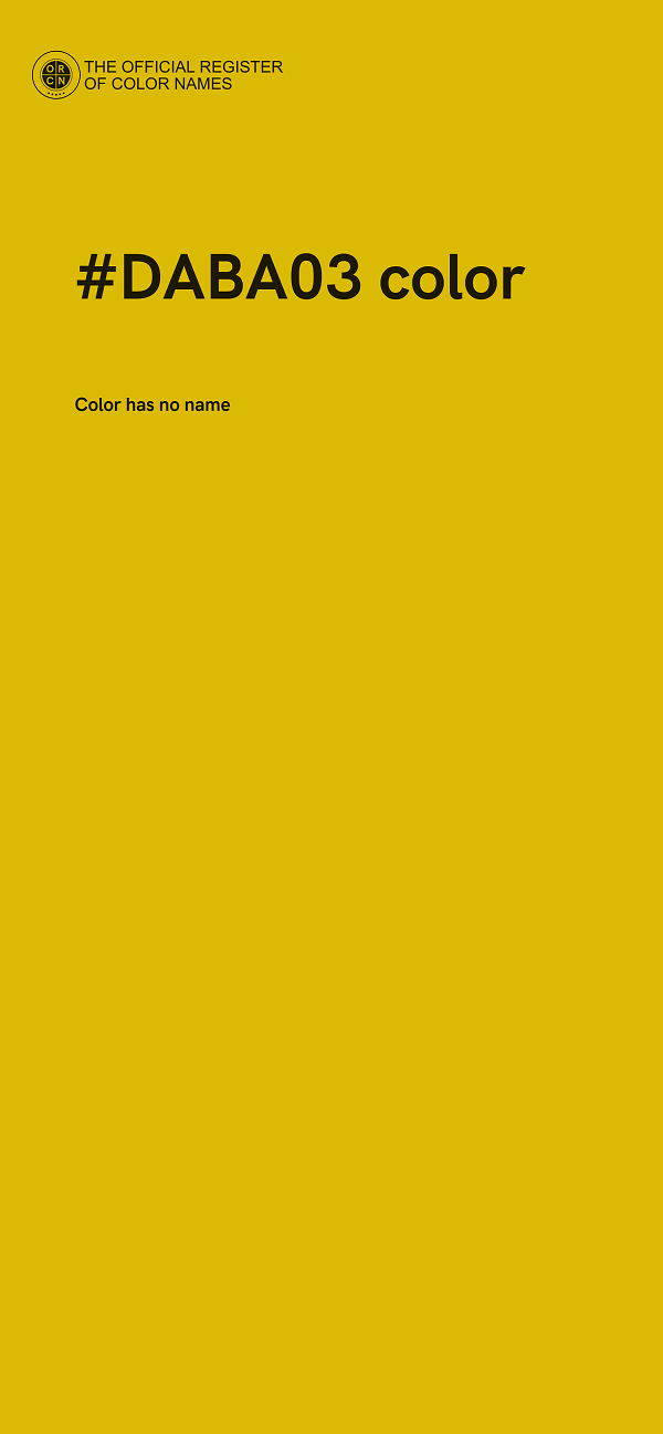 #DABA03 color image