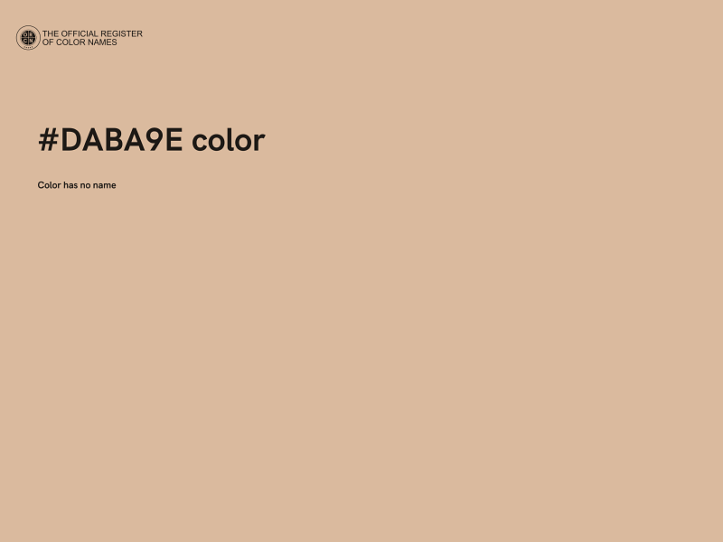 #DABA9E color image