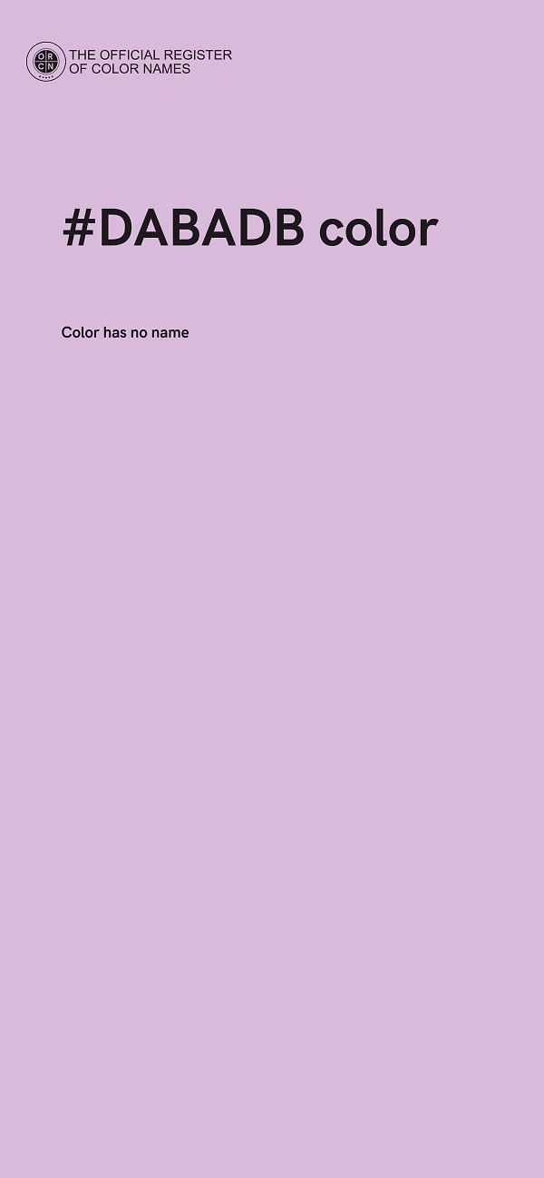 #DABADB color image