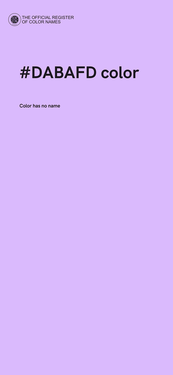 #DABAFD color image