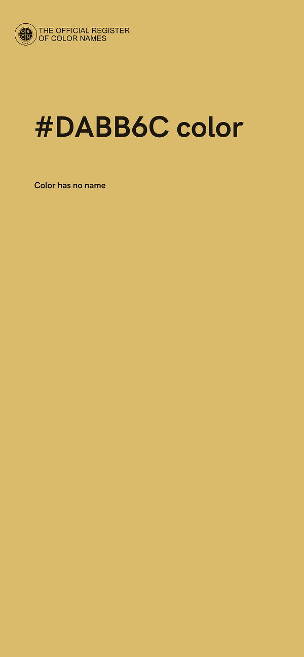 #DABB6C color image