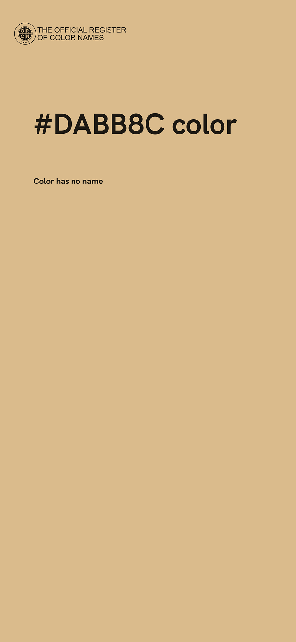 #DABB8C color image
