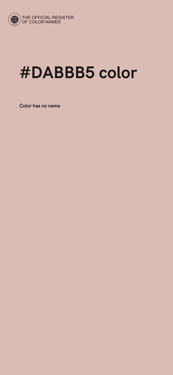 #DABBB5 color image