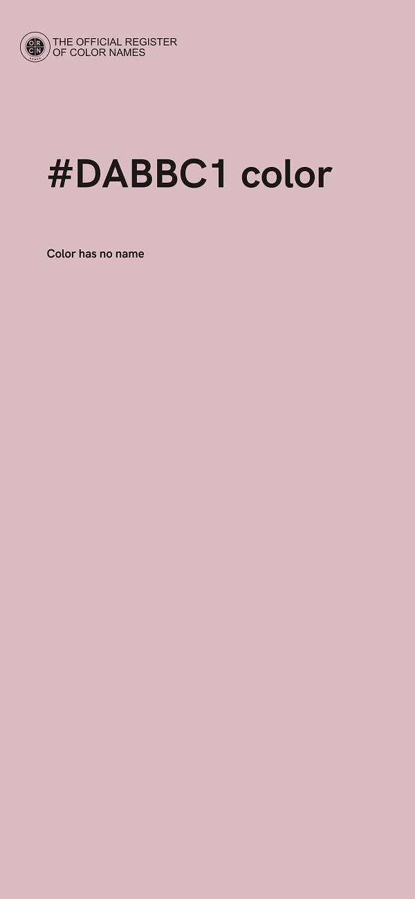 #DABBC1 color image