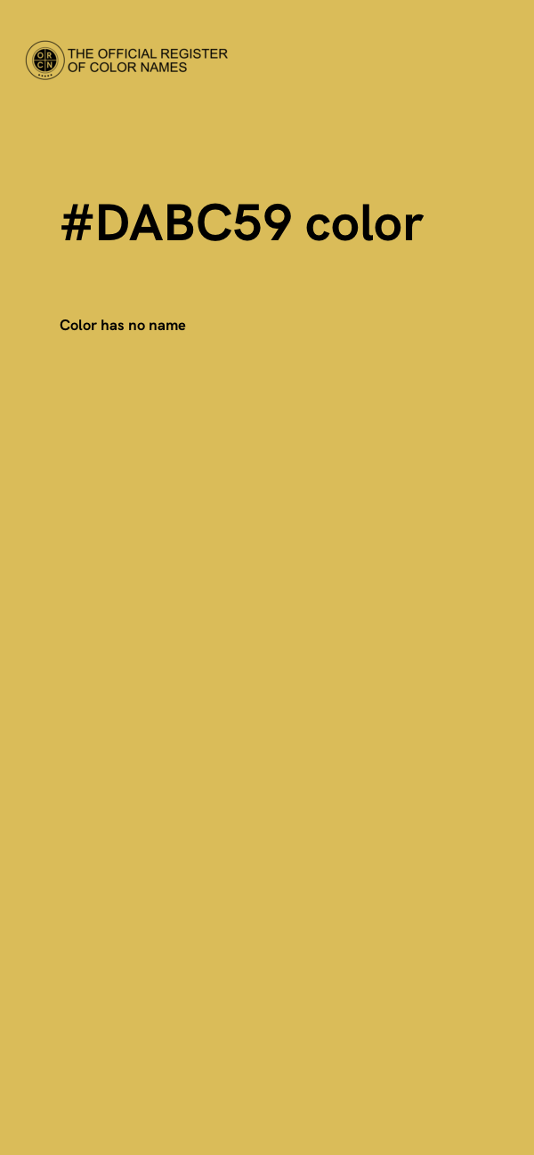 #DABC59 color image