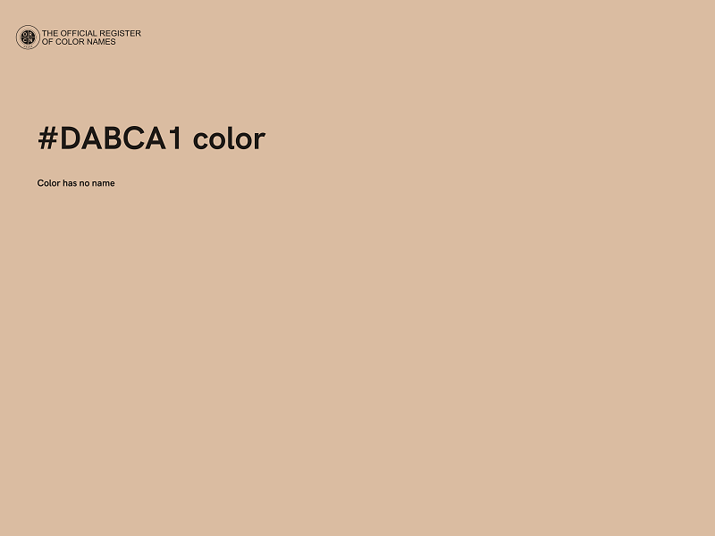 #DABCA1 color image