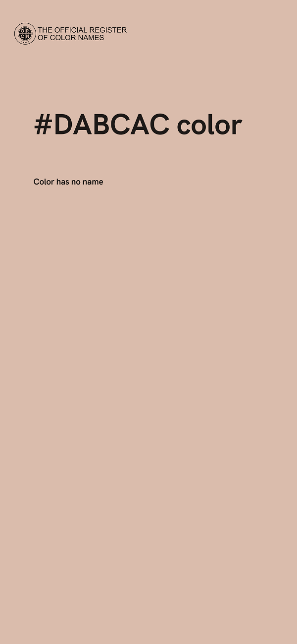 #DABCAC color image