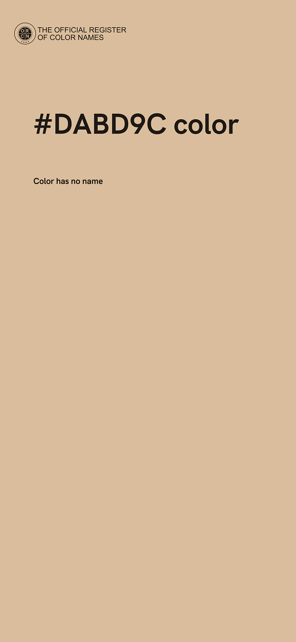 #DABD9C color image