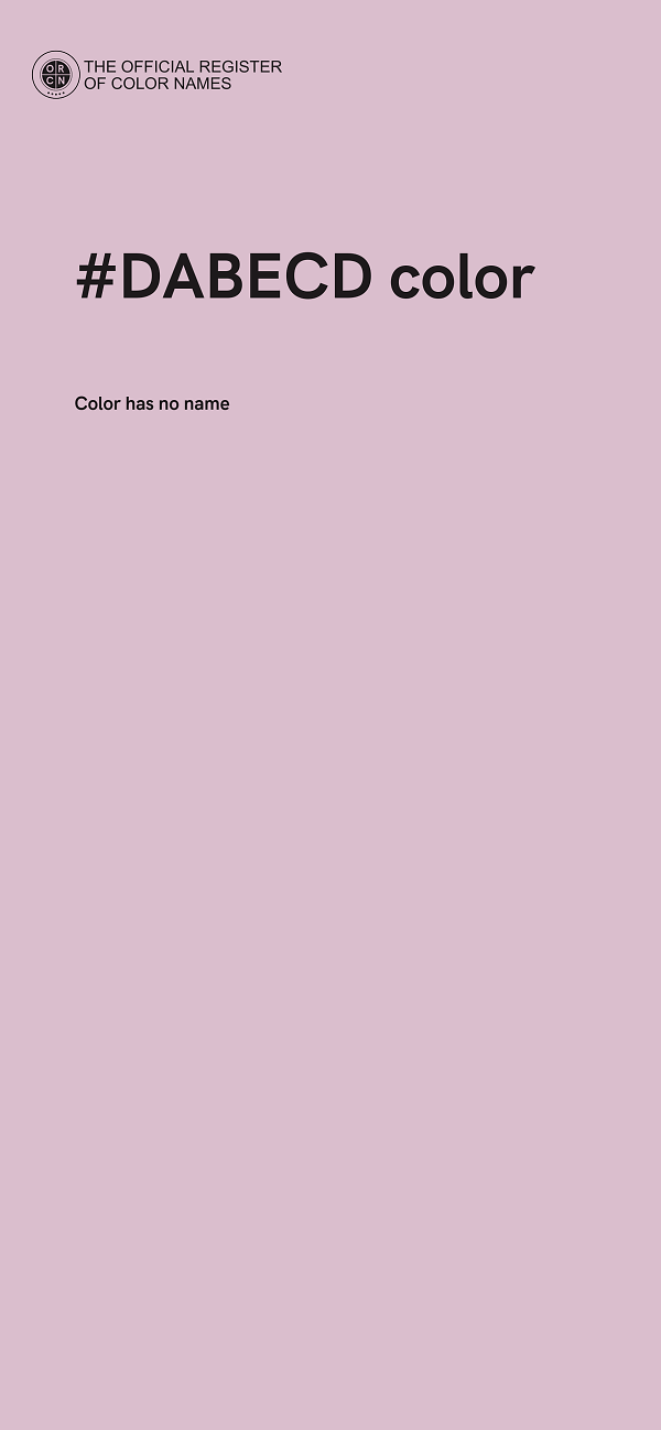 #DABECD color image