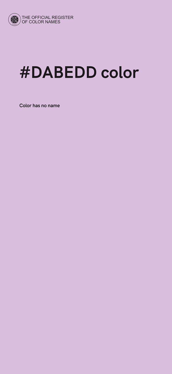 #DABEDD color image