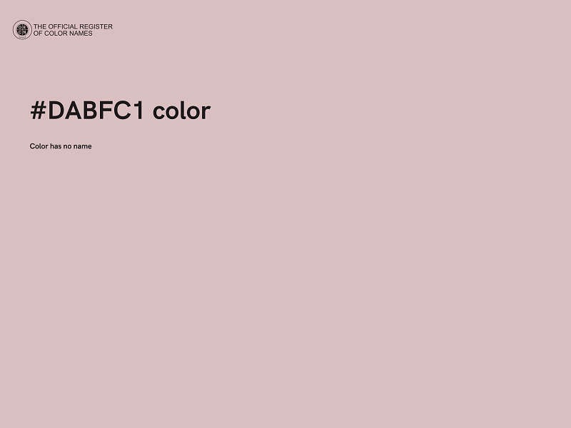 #DABFC1 color image