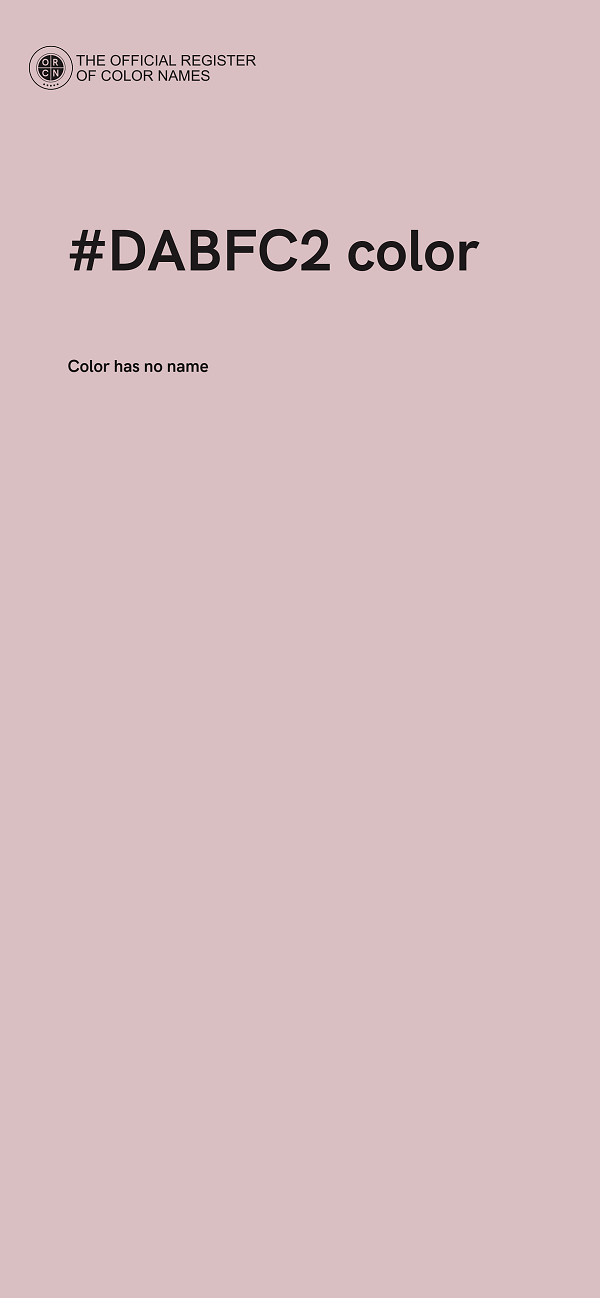 #DABFC2 color image