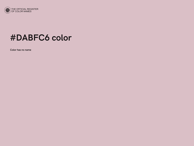#DABFC6 color image