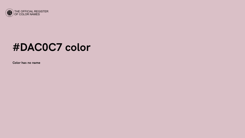 #DAC0C7 color image