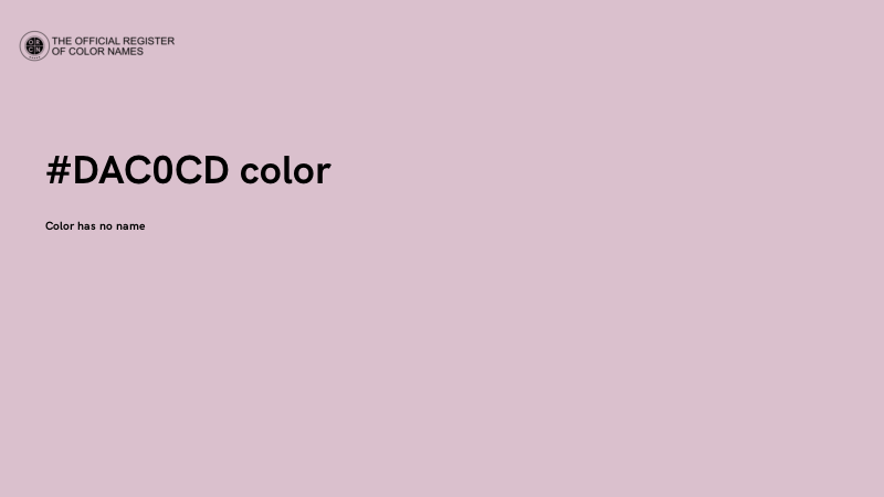 #DAC0CD color image