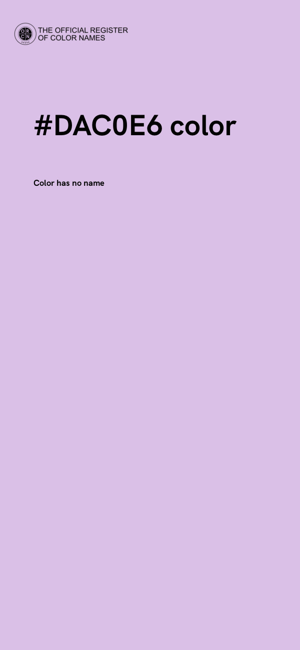 #DAC0E6 color image