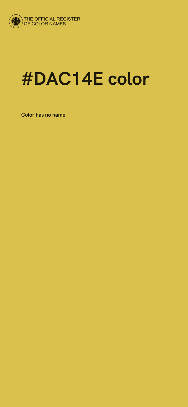 #DAC14E color image