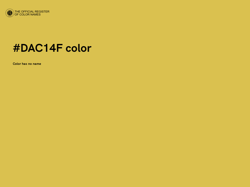 #DAC14F color image
