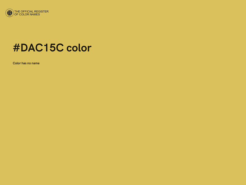 #DAC15C color image