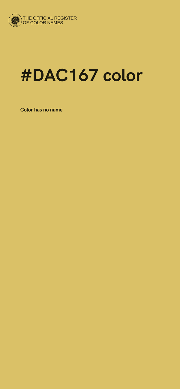 #DAC167 color image
