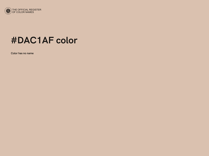 #DAC1AF color image