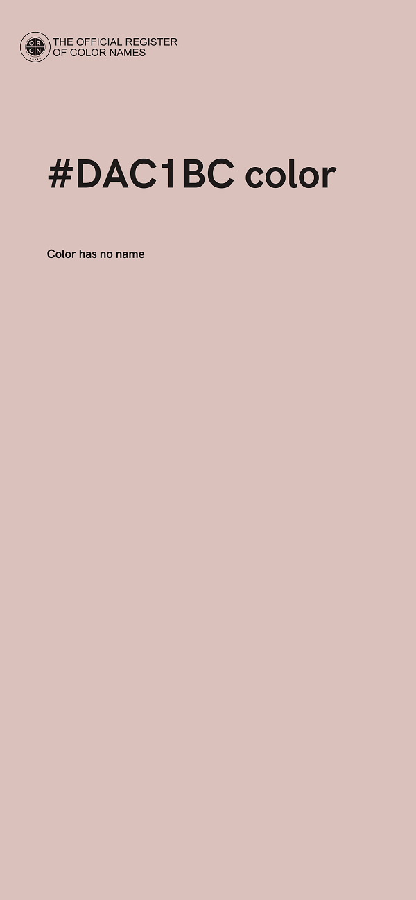 #DAC1BC color image