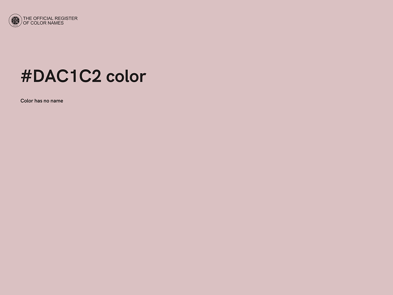 #DAC1C2 color image