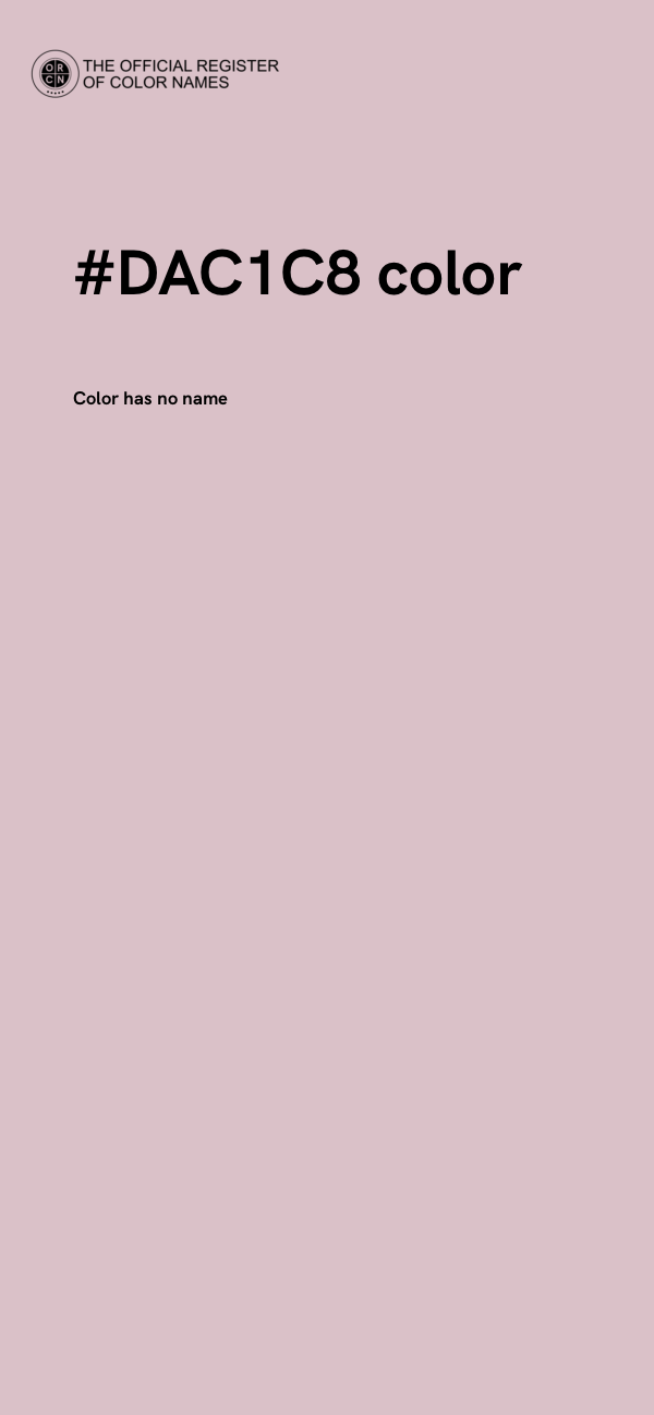 #DAC1C8 color image