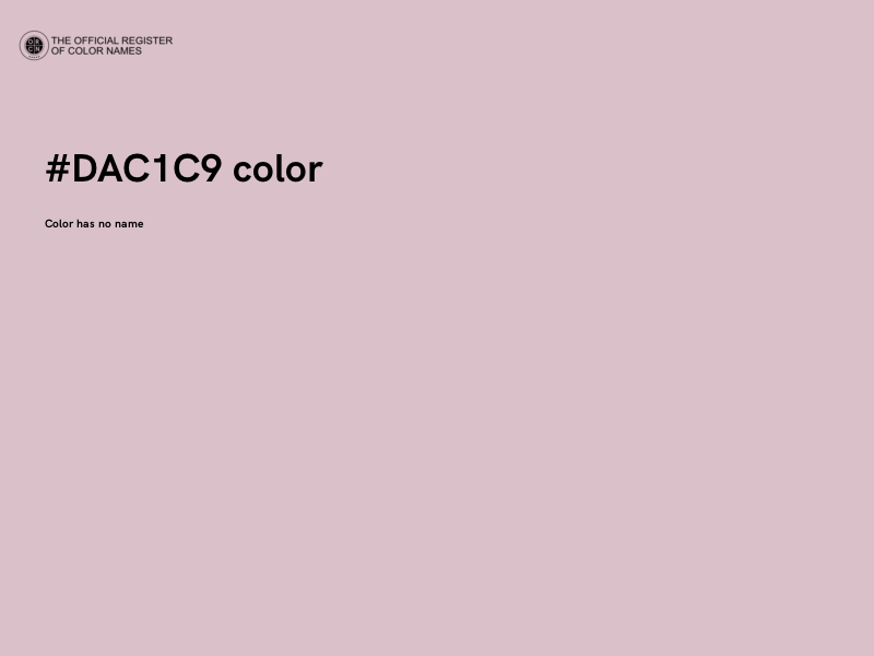 #DAC1C9 color image