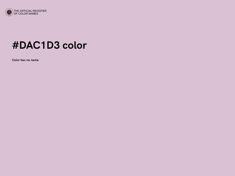 #DAC1D3 color image
