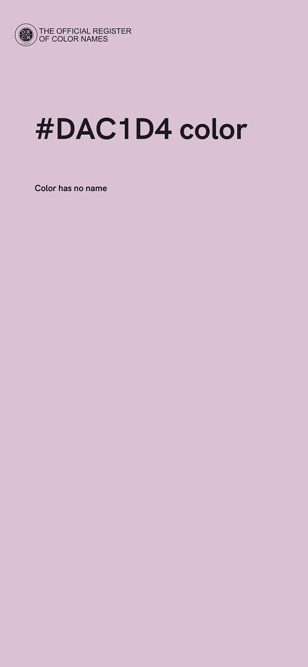 #DAC1D4 color image