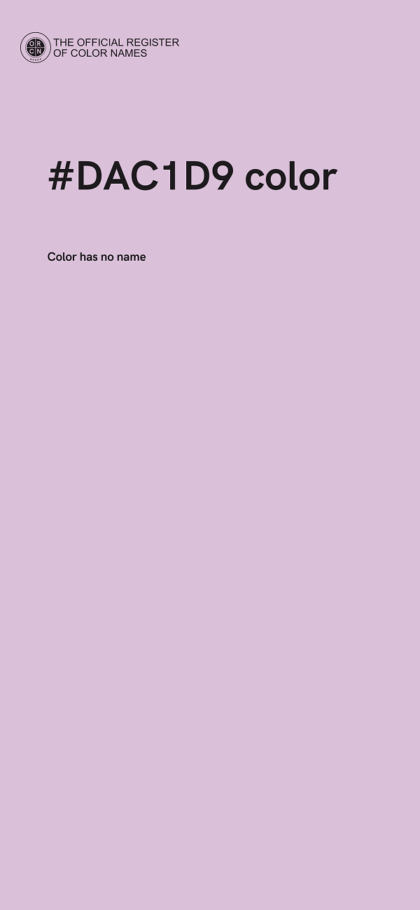 #DAC1D9 color image