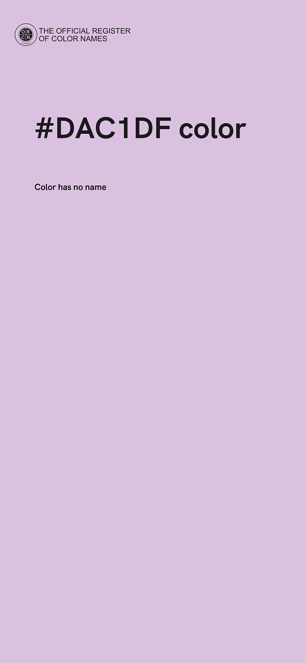 #DAC1DF color image