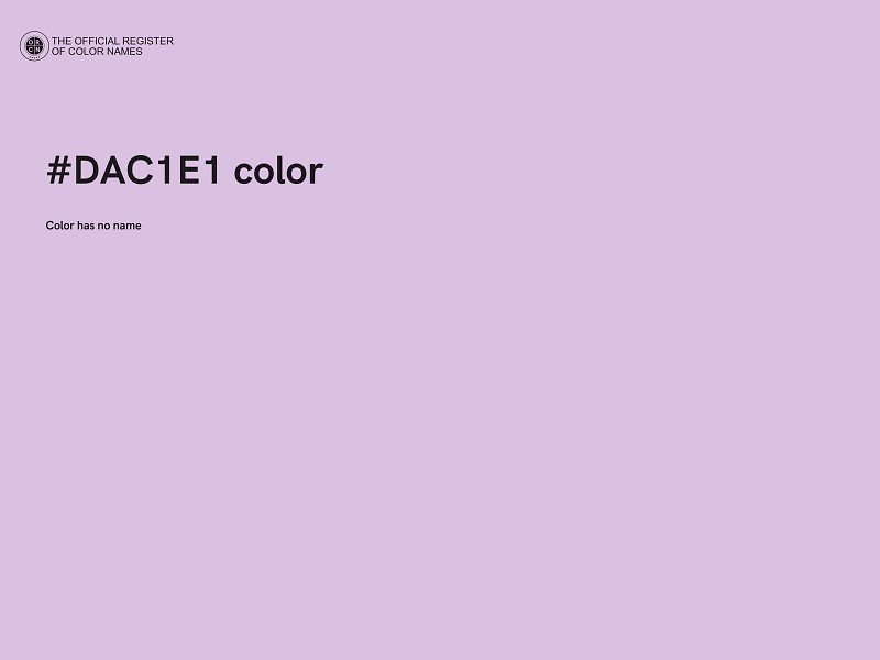 #DAC1E1 color image