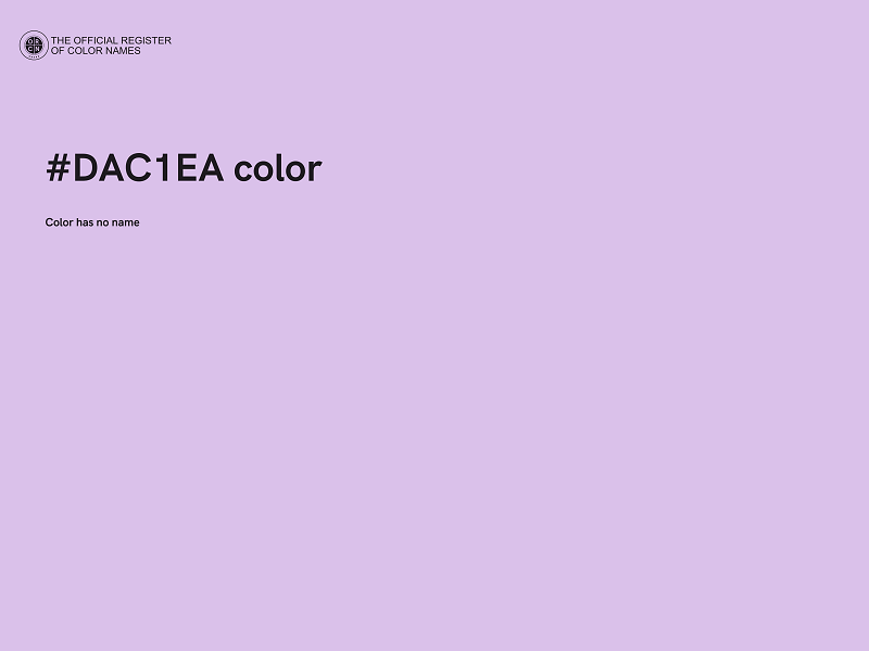 #DAC1EA color image