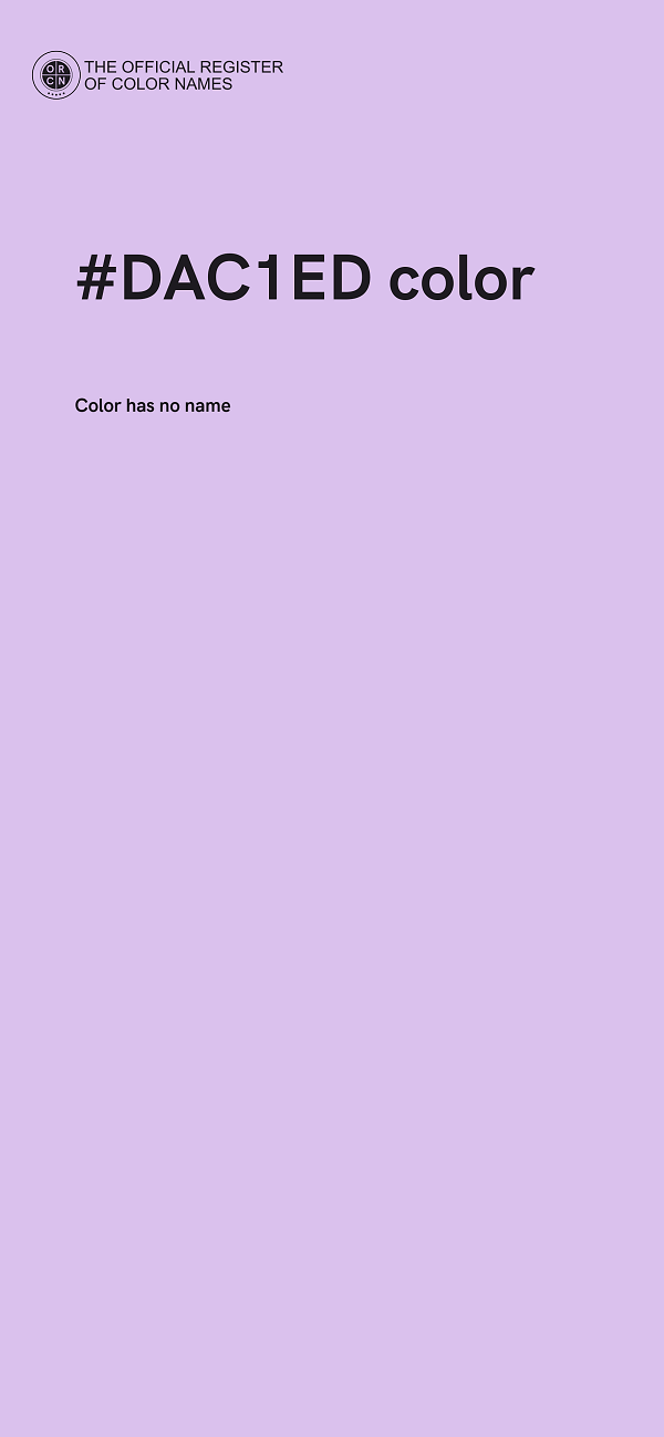 #DAC1ED color image