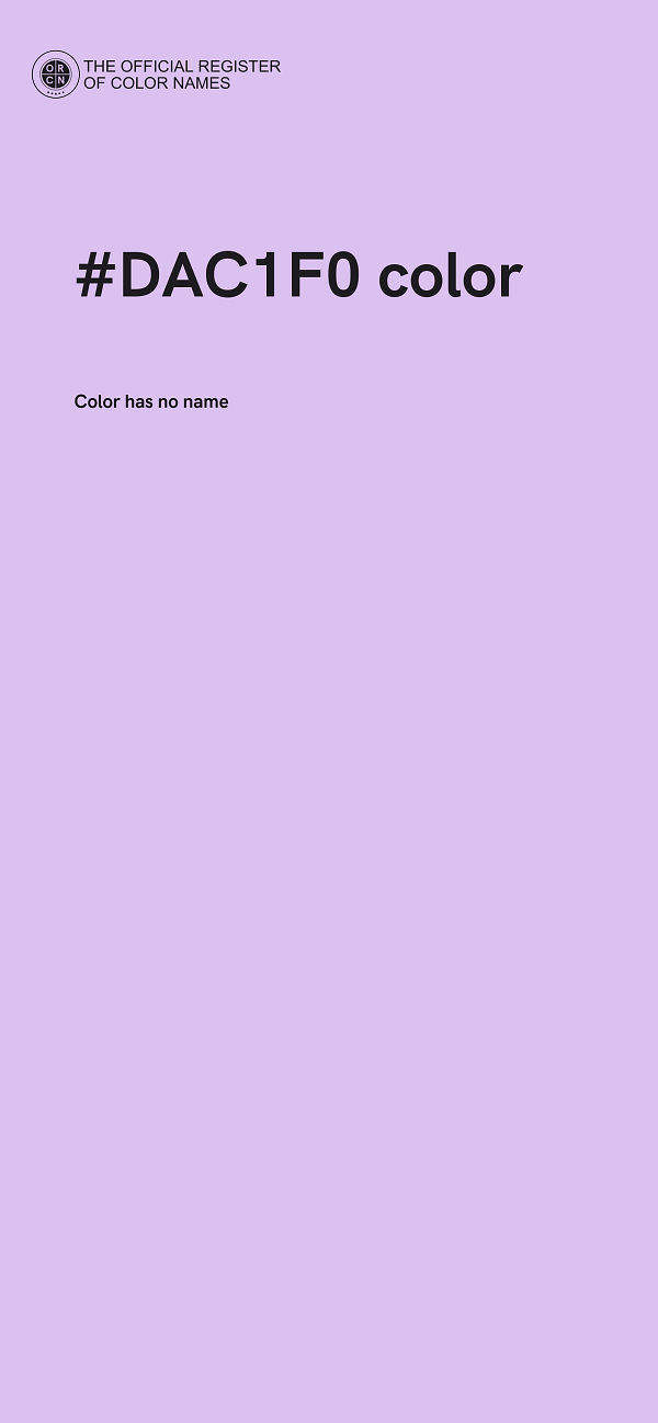 #DAC1F0 color image